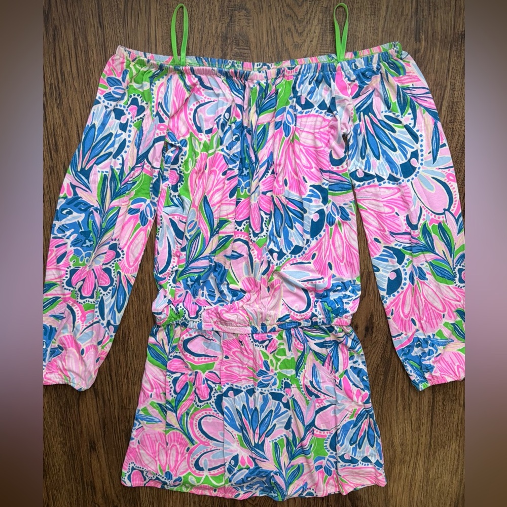Lilly Pulitzer Pink and Blue Floral Dress